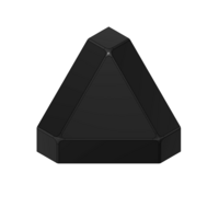 MODULAR SOLUTIONS PART&lt;br&gt;END CAP FOR 3-WAY BODY CONNECTION, ANGULAR, BLACK, USED WITH 40-010-1